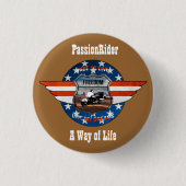 Badge PassionRider Ronde Button 3,2 Cm (Voorkant)
