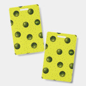 Badge Pastèque Jaune aux graines (Avant & arrière)