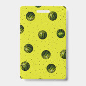 Badge Pastèque Jaune aux graines (Arrière)