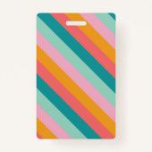 Badge Patinage à roulettes rétro Anniversaire Pink (Dos)