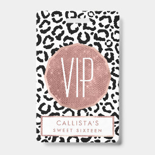 Badge Patteries du Black White Leopard animal