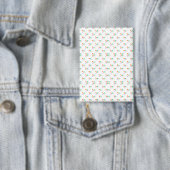 Badge Patterned notebook with a white cover  (Insitu)