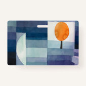 Badge Paul Klee Abstrait Tree Blue Peinture (Dos)