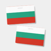 Badge pavillon de la Bulgarie (Avant & arrière)