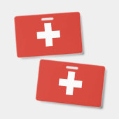 Badge pavillon suisse (Avant & arrière)
