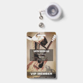 Badge Pays occidental (Front with Retractable)