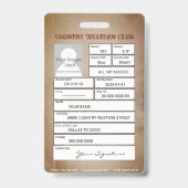 Badge Pays occidental (Back)