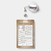 Badge Pays occidental (Back with Retractable)