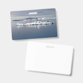Badge Paysage antarctique (Avant & arrière)
