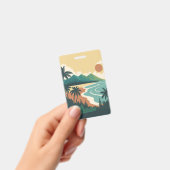 Badge paysage marin d'Hawaï (Manuel / portable)