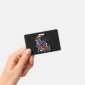 Badge Pêche à la basse Poisson Drapeau américain Pêche p (Manuel / portable)