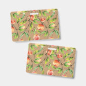 Badge Pêches sur l'arbre (Avant & arrière)