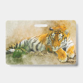Badge Peinture sur tigre (Arrière)