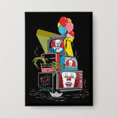 Badge Pennywise TV Stack classique - vous flotterez trop (Recto)