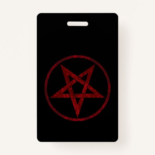 Badge Pentagram Red Devil (Devant)