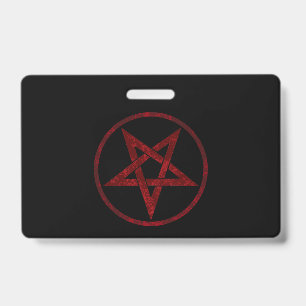 Badge Pentagram Red Devil