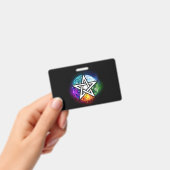 Badge pentagramme du Wiccan (Manuel / portable)
