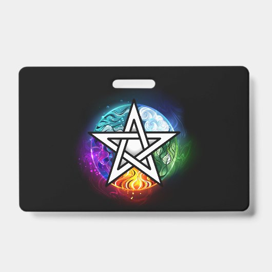 Badge pentagramme du Wiccan (Avant)