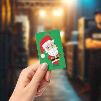Badge Père Noël chibi