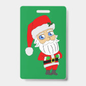 Badge Père Noël chibi (Arrière)