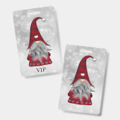 Badge Père Noël de Noël (Avant & arrière)