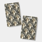 Badge Perles Dorées (Avant & arrière)