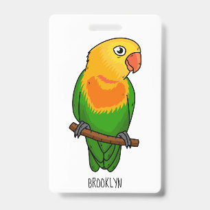 Badge Perroquet cartoon mignon de l'amour