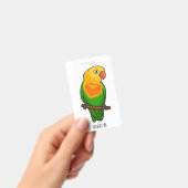 Badge Perroquet de caricature mignon lovebird (Manuel / portable)