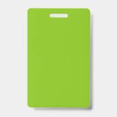 Badge Perroquet vert citron uni de couleur simple (Arrière)