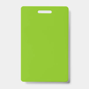 Badge Perroquet vert citron uni de couleur simple