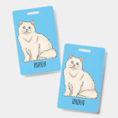 Badge Persian cat (Avant & arrière)