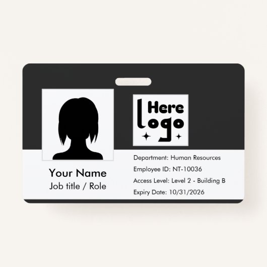 Badge Personalize employee ID card with photo & QR code (Devant)