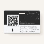 Badge Personalize employee ID card with photo & QR code (Dos)
