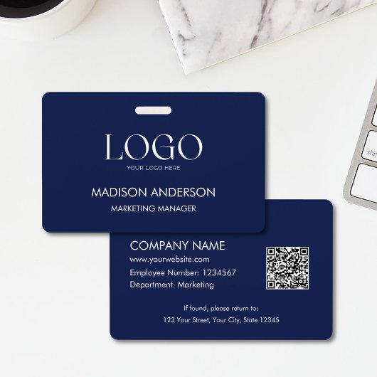 Badge Personalized Corporate Business Logo Modern ID