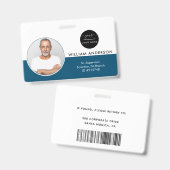 Badge Personalized Employee Photo ID Company Security Ba (Recto et verso)