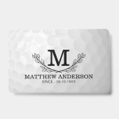 Badge Personalized Golf Ball Pattern Name Monogram Age (Avant)