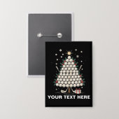Badge Personalized Golf Christmas Tree Equipment Family (Recto/Verso)