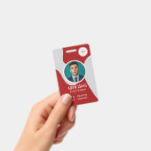 Badge Personnalisable Code-barres Nom du logo Personnel (Manuel / portable)