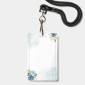 Badge personnalisable de haute qualité (Avant avec lanière)