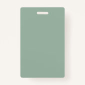 Badge personnalisable photo Sage Green (Dos)