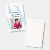 Badge Personnalisé (Avant & arrière)