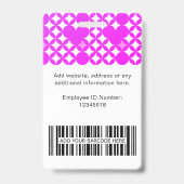 Badge Personnalisé (Arrière)
