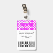 Badge Personnalisé (Arrière avec clip)