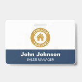 Badge personnalisé avec logo de l'entreprise et cl (Back)