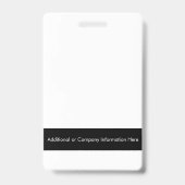 Badge personnalisé avec nom de société (Arrière)