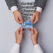 Badge personnalisé avec photo, code-barres, logo,