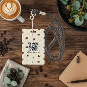 Badge personnalisé de café avec QR Code | Cozy Cof