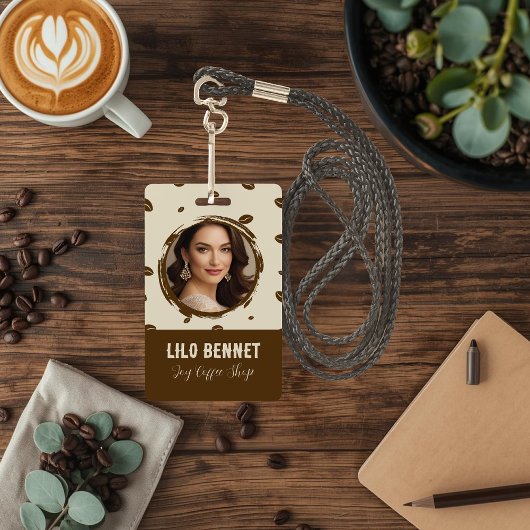 Badge personnalisé de café avec QR Code | Cozy Cof