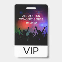 Badge personnalisé de concert sur mesure VIP tout