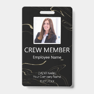 Badge personnalisé de marbrage d'événement pour me
